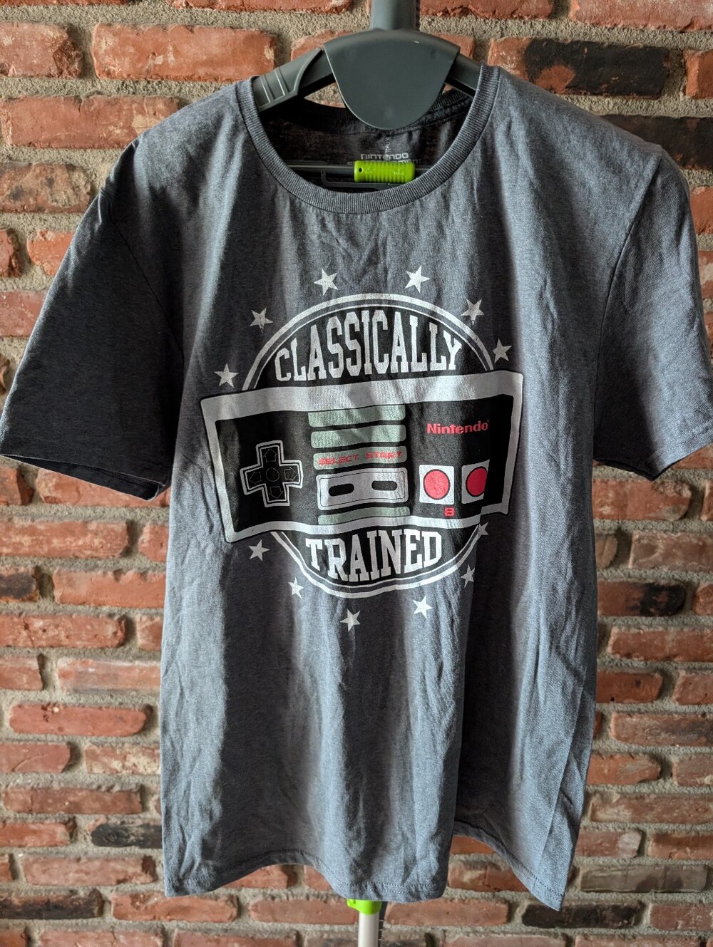 NWT Nintendo Gray 'Classically Trained' Gaming T-Shirt